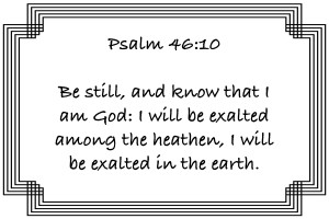 Psalm 46 10 2WB